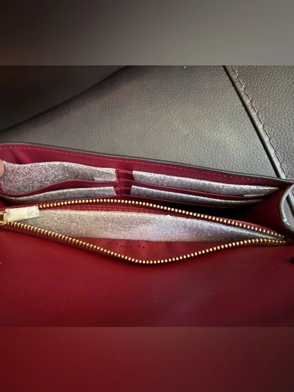 NWOT Coach Tabby Chain Clutch Ruby Spazzolato - Picture 4 of 6